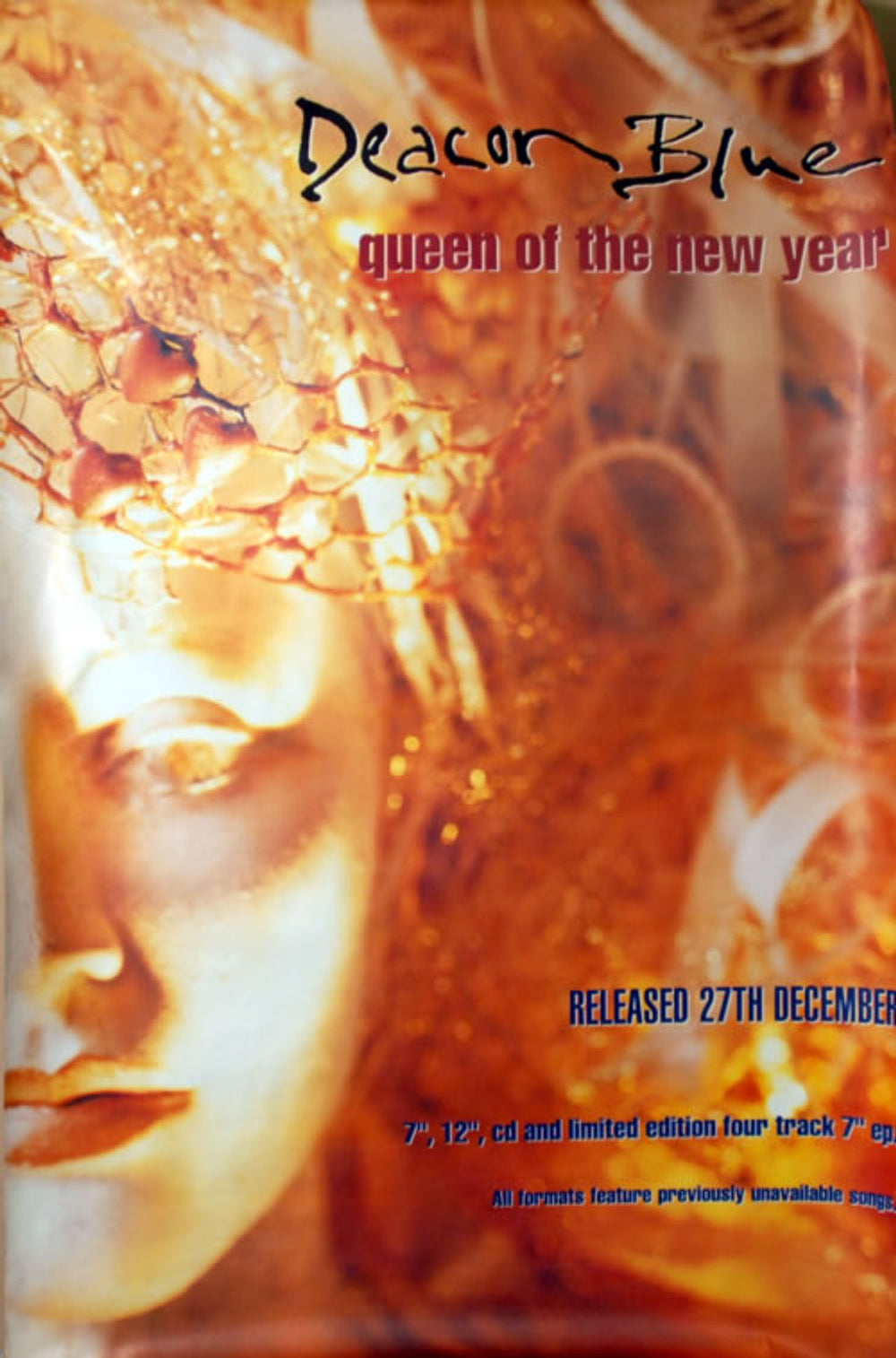 Deacon Blue Queen Of The New Year UK Promo poster 60 X 40