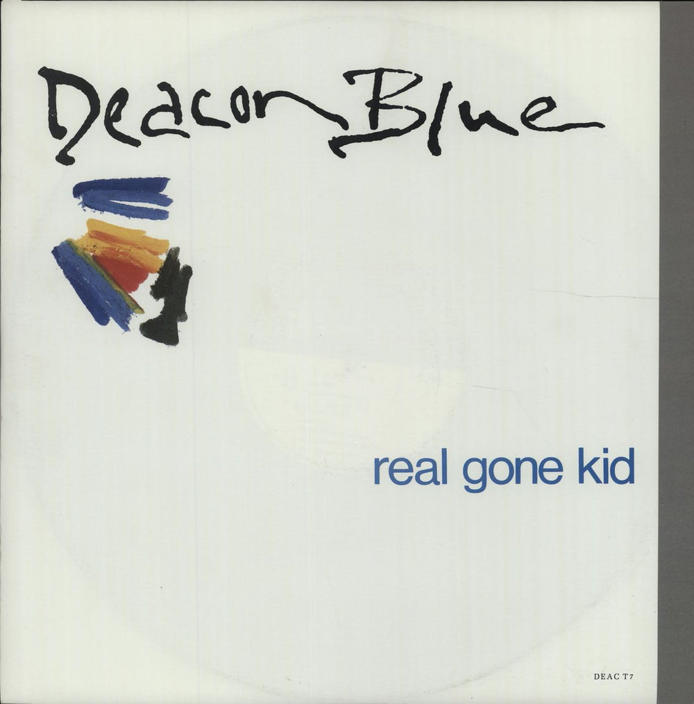 Deacon Blue Real Gone Kid + P/S UK 12" vinyl single (12 inch record / Maxi-single) DEACT7