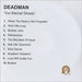 Deadman Our Eternal Ghosts UK Promo CD-R acetate CD-R ACETATE