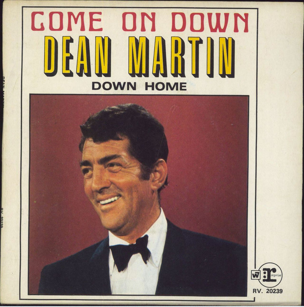 Dean Martin Come On Down + Sleeve French 7" vinyl single (7 inch record / 45) RV. 20239