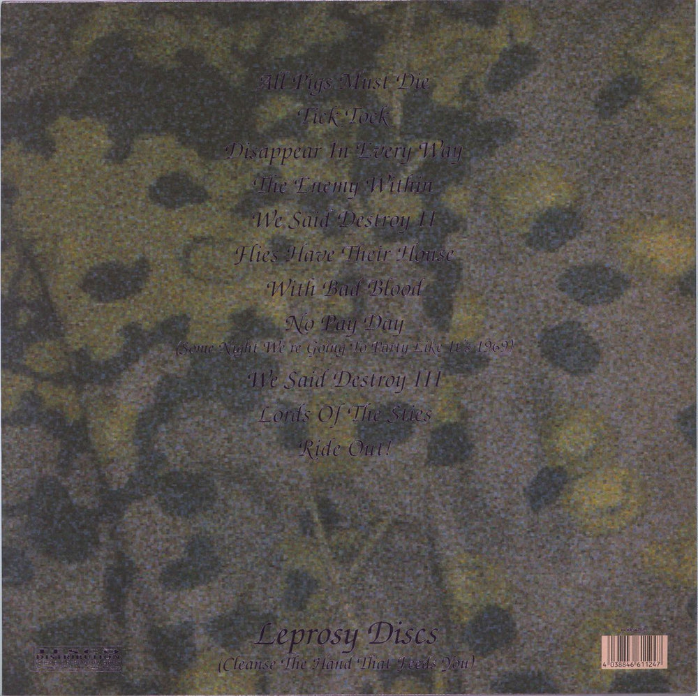 Death In June All Pigs Must Die - Pink Vinyl UK vinyl LP album (LP record) 4038846611247