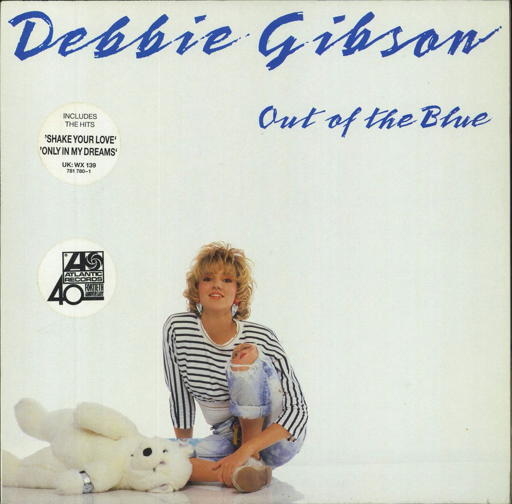 Debbie Gibson Out Of The Blue + Poster UK vinyl LP album (LP record) WX139