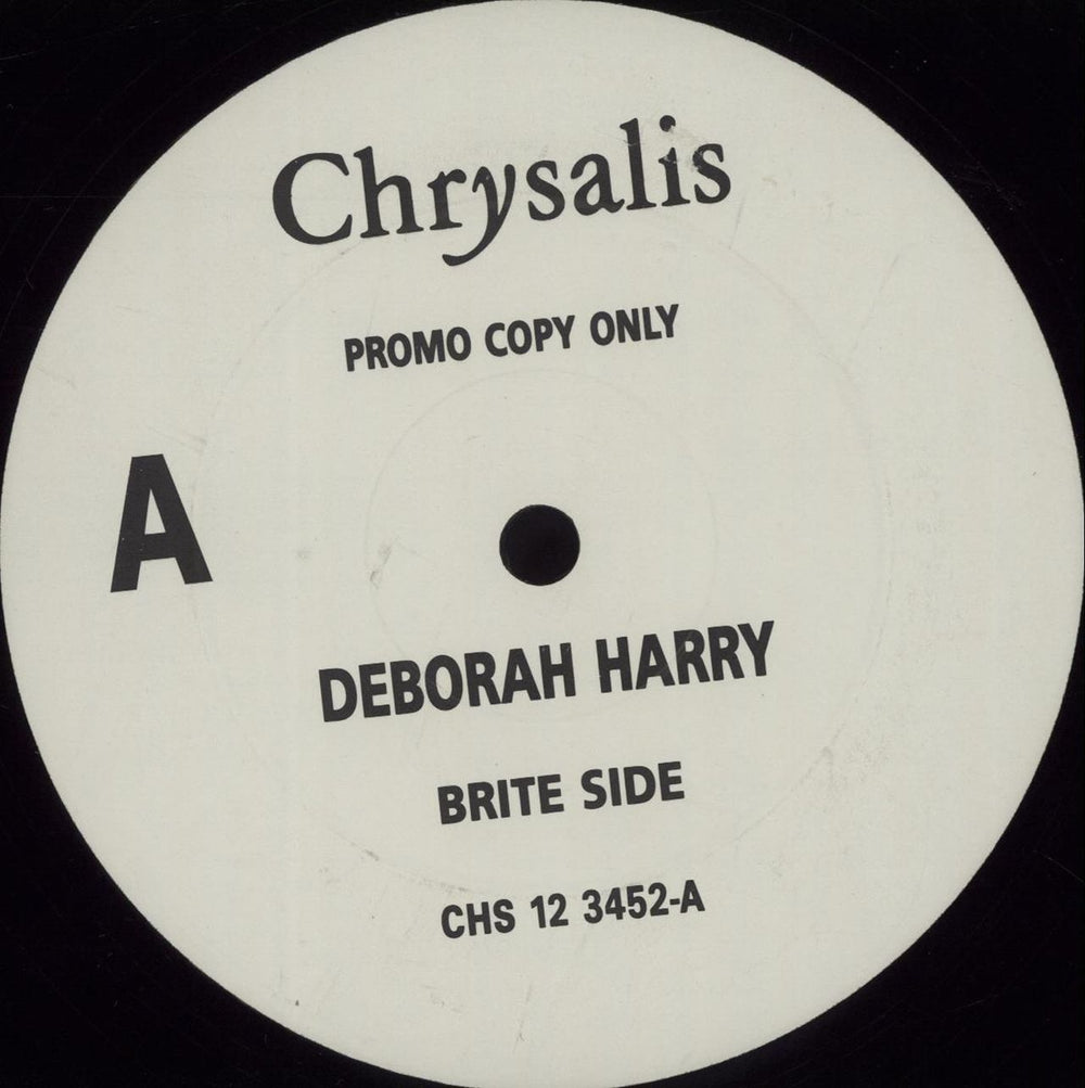 Debbie Harry Brite Side UK Promo 12" vinyl single (12 inch record / Maxi-single) CHS123452