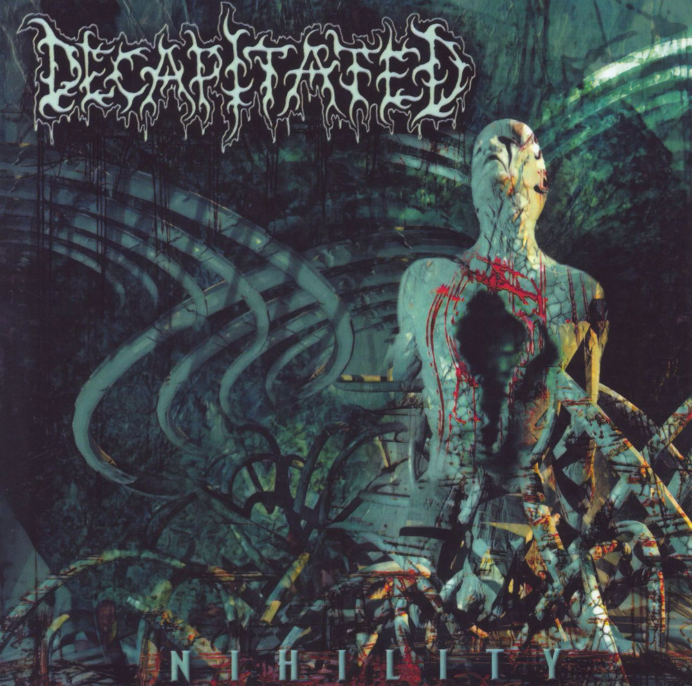 Decapitated Nihility - White & Green Splatter vinyl UK vinyl LP album (LP record) MOSH255LPOD