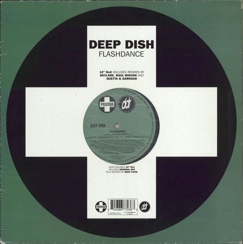 Deep Dish Flashdance UK 12" vinyl single (12 inch record / Maxi-single) 12TIVX211