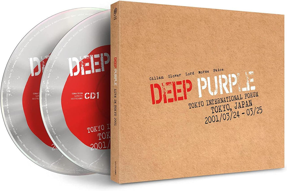 Deep Purple Live In Tokyo 2001 - Limited & Numbered - Sealed UK 2 CD album set (Double CD) 0217315EMU