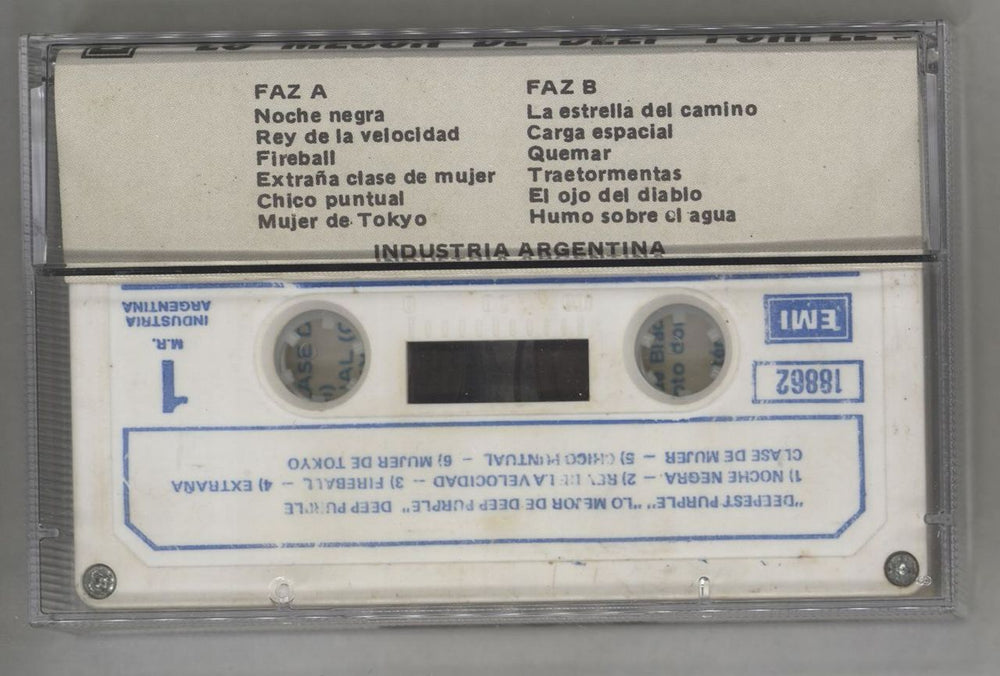 Deep Purple Lo Mejor De Deep Purple Argentinean cassette album DEECLLO239375