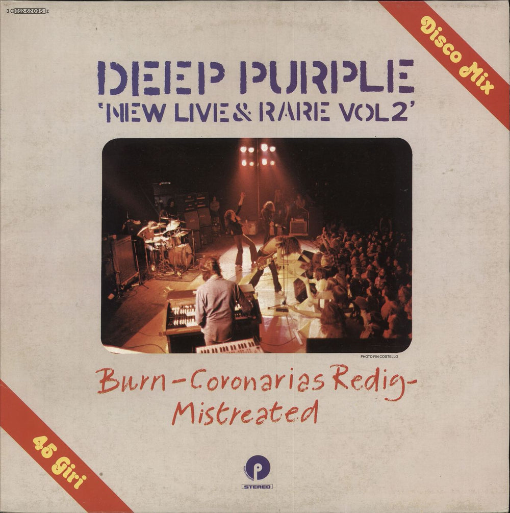 Deep Purple New Live & Rare Vol. 2 Italian 12" vinyl single (12 inch record / Maxi-single) 3C-052-62095