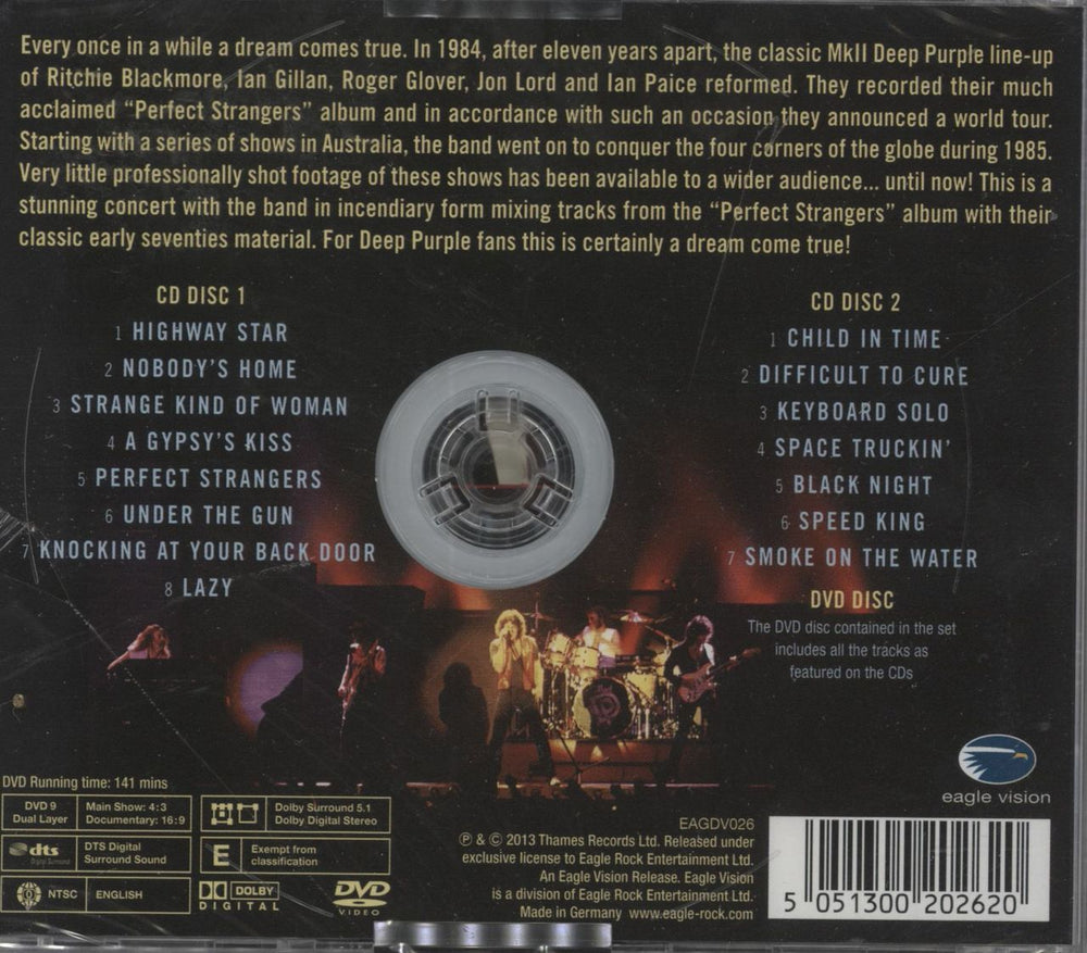 Deep Purple Perfect Strangers Live - Sealed German 3-disc CD/DVD Set 5051300202620