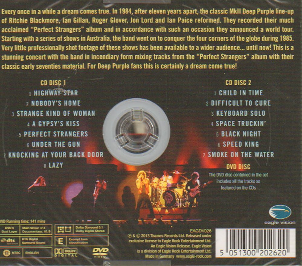 Deep Purple Perfect Strangers Live - Sealed German 3-disc CD/DVD Set DEE3DPE648499