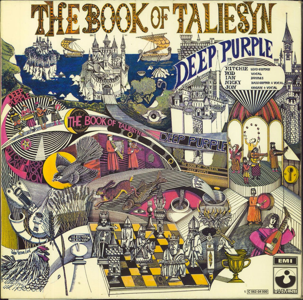 Deep Purple The Book Of Taliesyn - 1st - wos German vinyl LP album (LP record) 1C062-04000