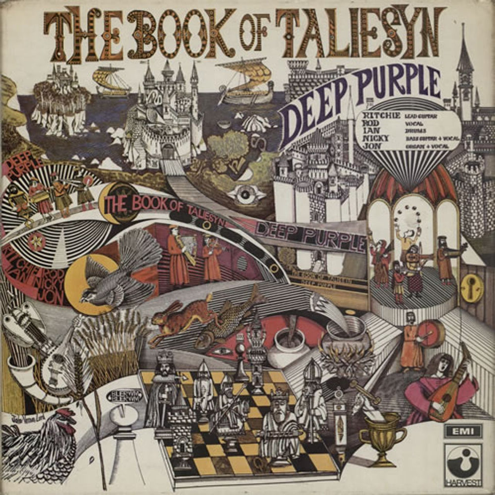 Deep Purple The Book Of Taliesyn - 3rd - VG UK vinyl LP album (LP record) SHVL751