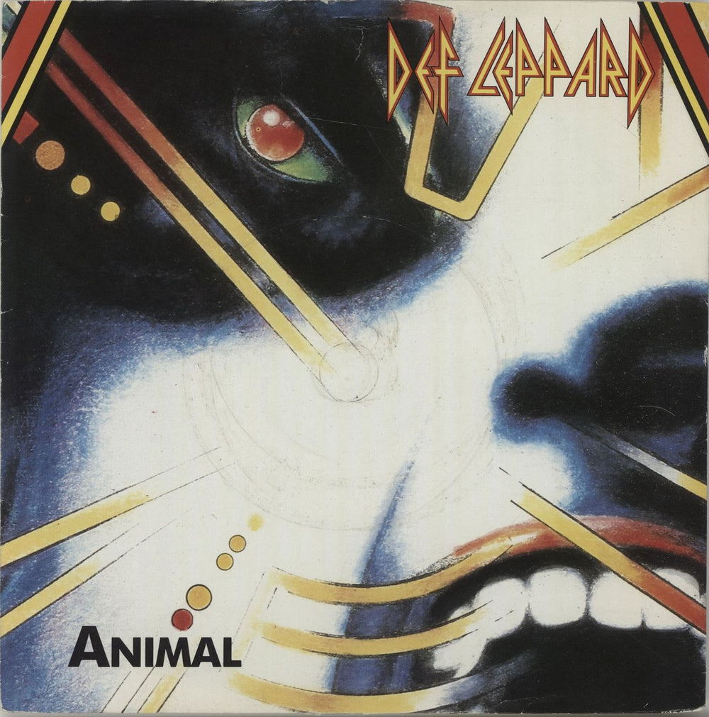 Def Leppard Animal UK 7" vinyl single (7 inch record / 45) LEP1