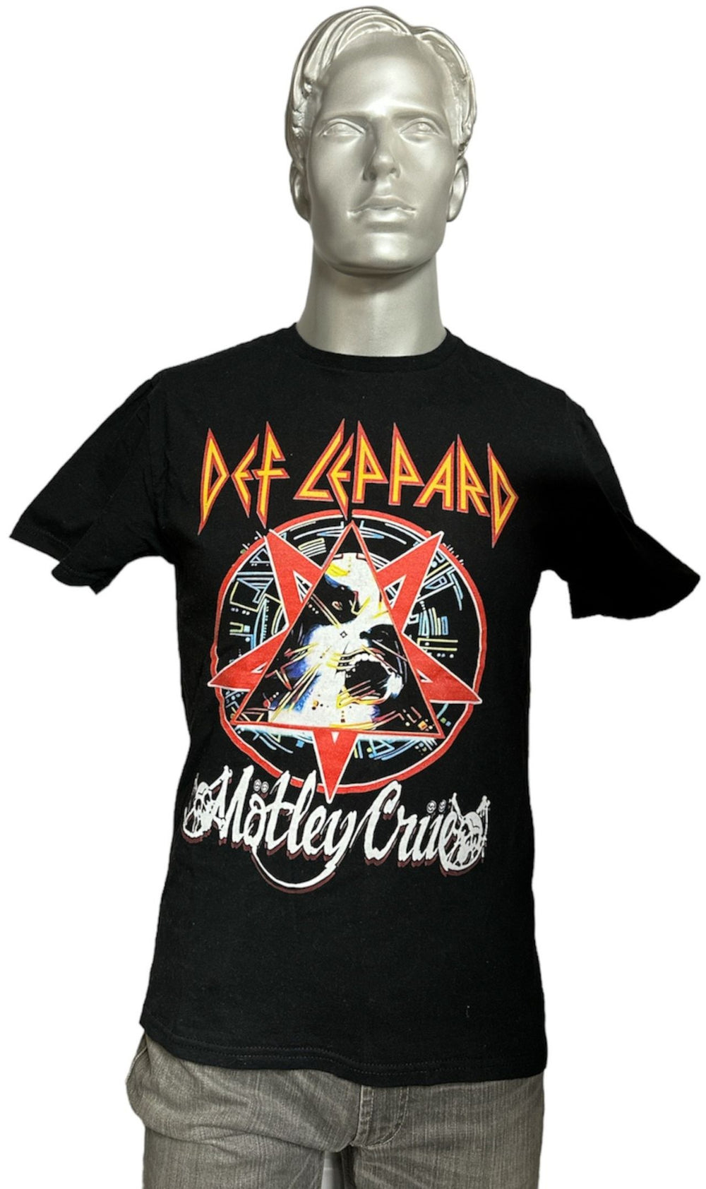 Def Leppard Def Leppard & Motley Crue World Tour T-shirt UK T 