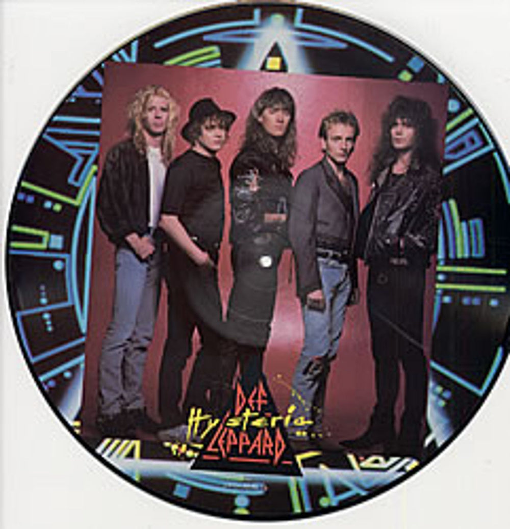 Def Leppard Hysteria US picture disc LP (vinyl picture disc album) DEFPDHY17257