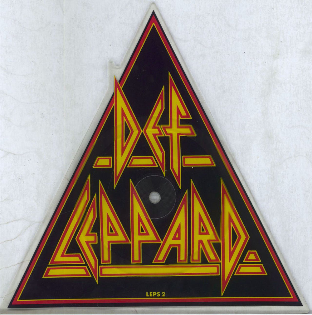 Def Leppard Pour Some Sugar On Me UK shaped picture disc (picture disc vinyl record) LEPS2