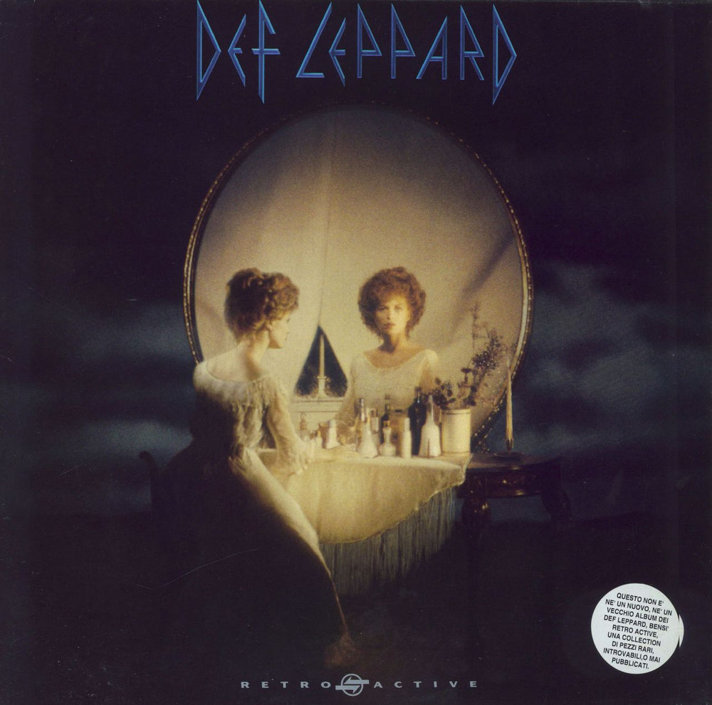 Def Leppard Retro Active - Hype Stickered - VG UK vinyl LP album (LP record) 518305-1