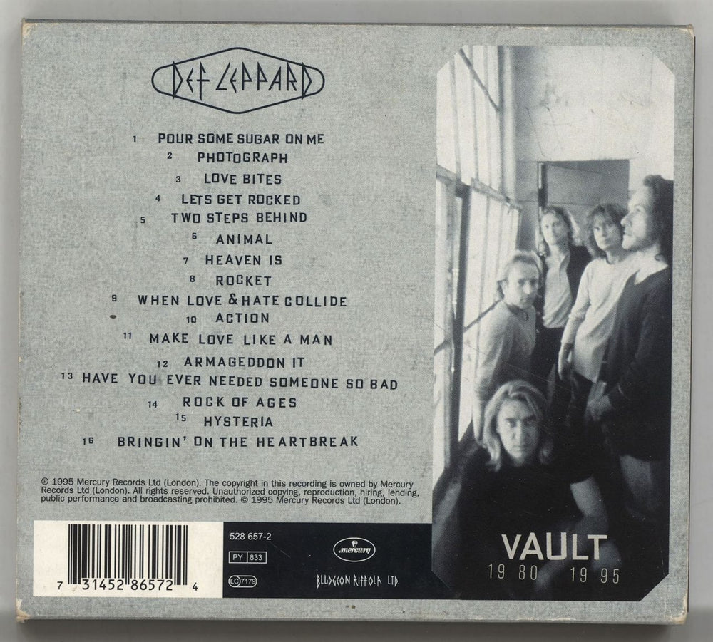 Def Leppard Vault + Slipcase UK 2 CD album set (Double CD) DEF2CVA55144