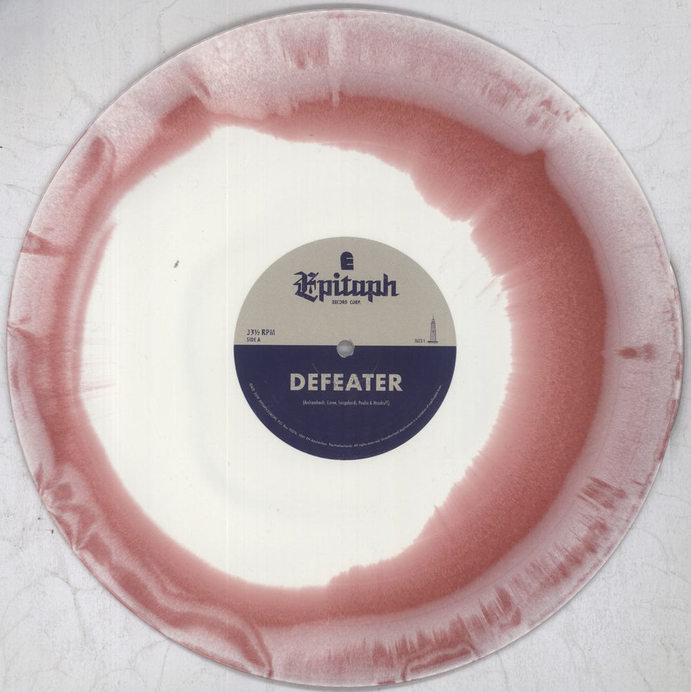 Defeater Defeater - Oxblood Milky 'White Out' Vinyl UK vinyl LP album (LP record) QMKLPDE824017