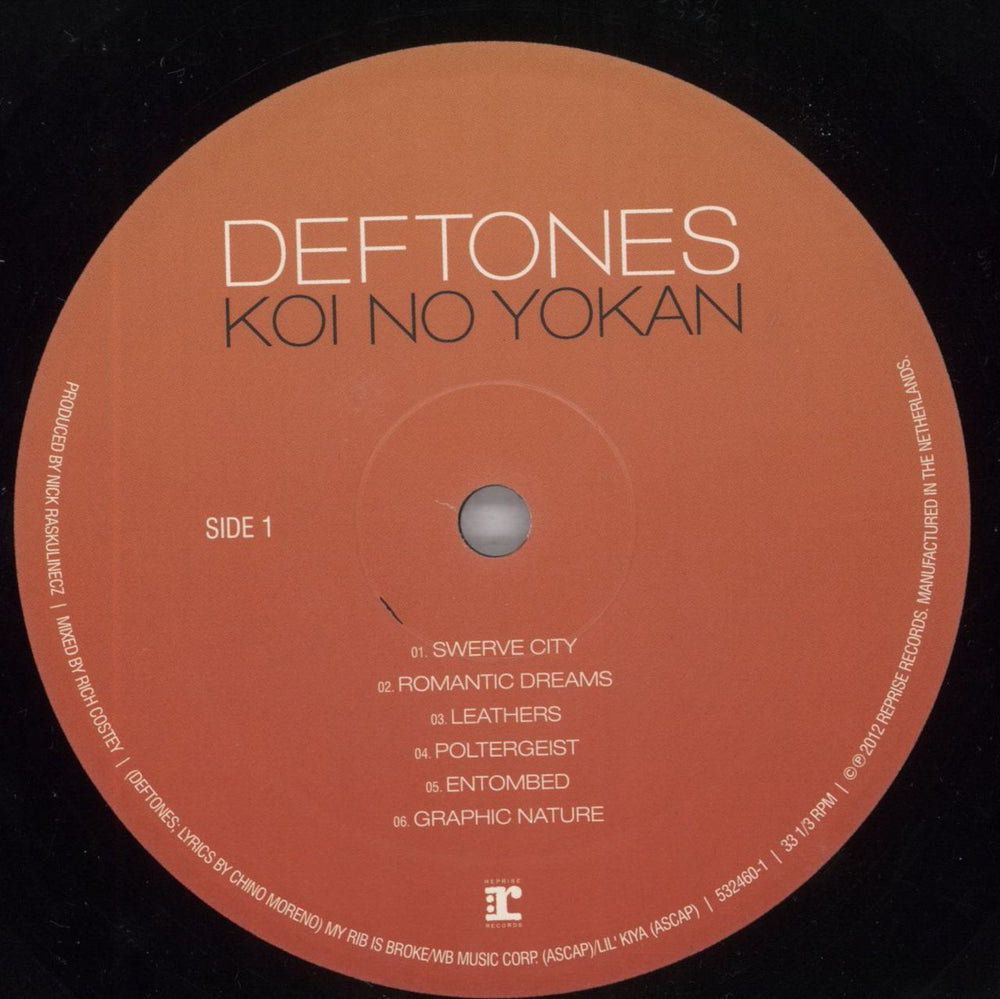 Deftones Koi No Yokan - 180g US vinyl LP album (LP record) DFTLPKO823165