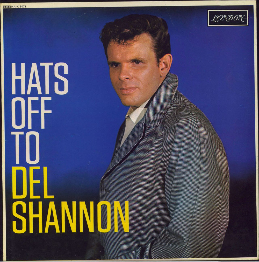 Del Shannon Hats Off To Del Shannon - 2nd UK vinyl LP album (LP record) HA-X8071