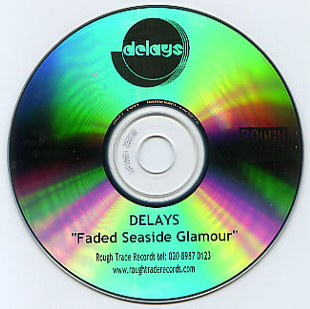 Delays Faded Seaside Glamour UK Promo CD-R acetate D\YCRFA281727