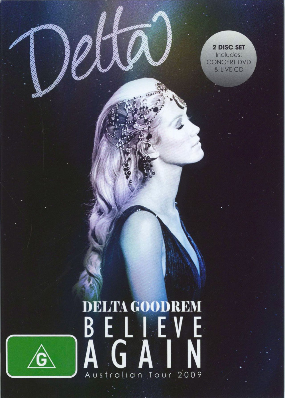 Delta Goodrem Believe Again Live Tour Australian 2-disc CD/DVD set 88697574529