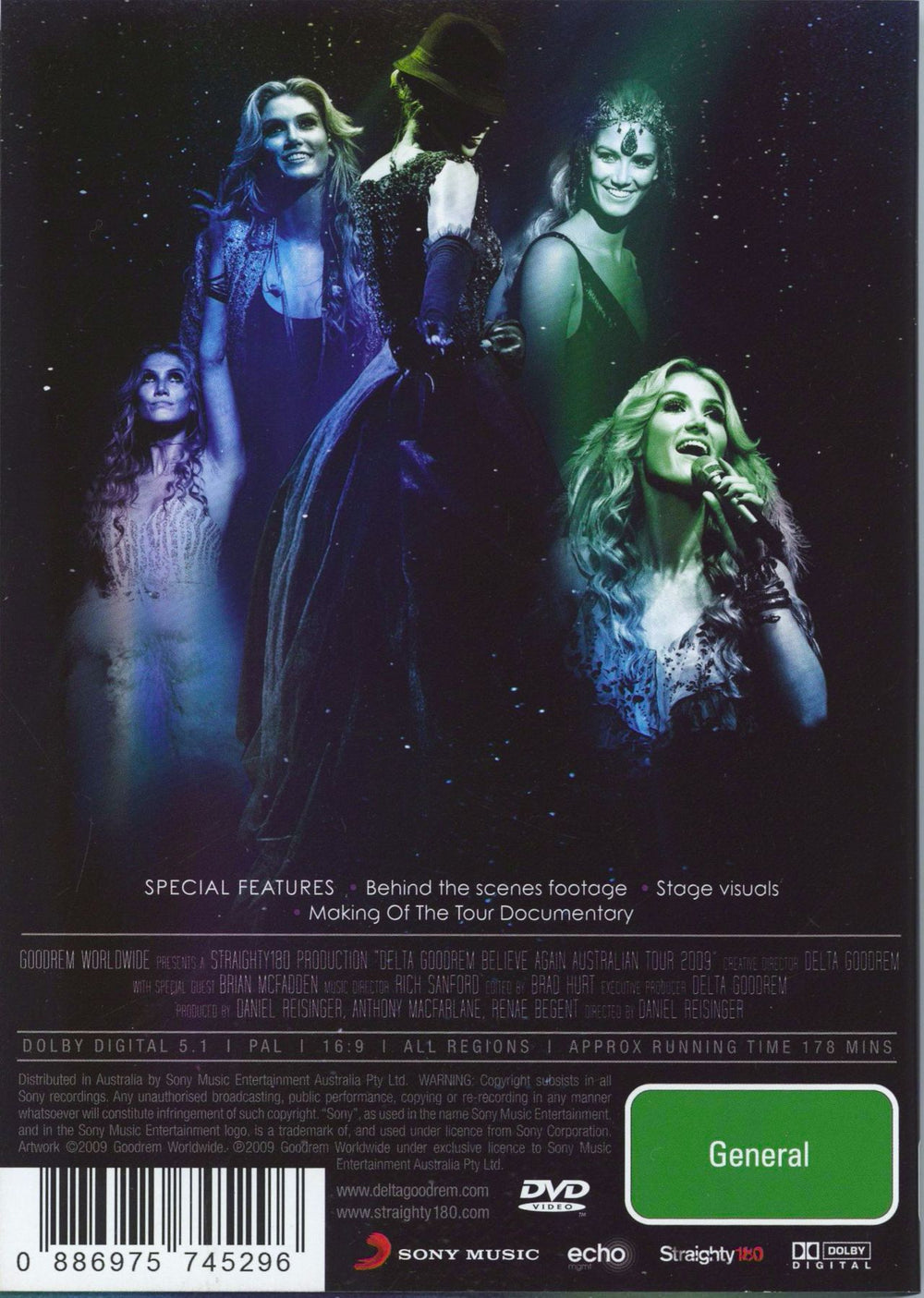 Delta Goodrem Believe Again Live Tour Australian 2-disc CD/DVD set 886975745296