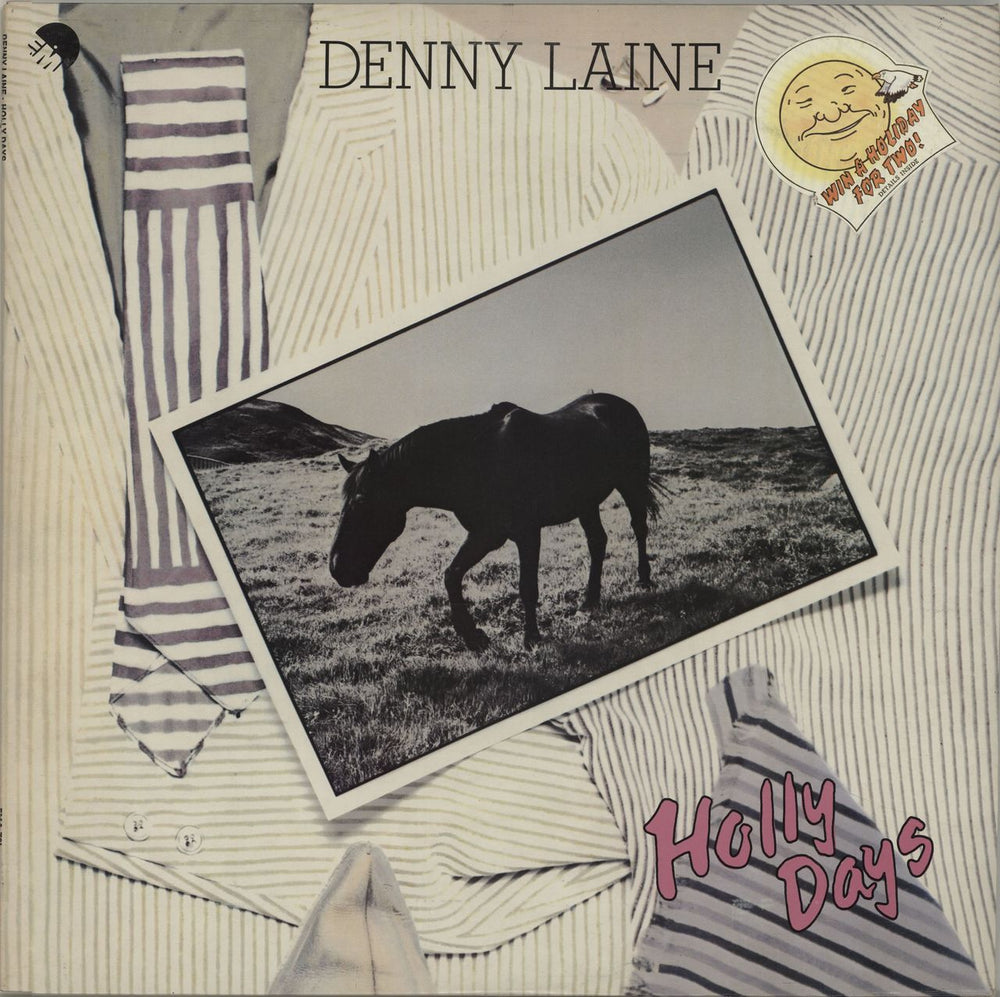 Denny Laine Holly Days - Hype-Stickered UK vinyl LP album (LP record) EMA781