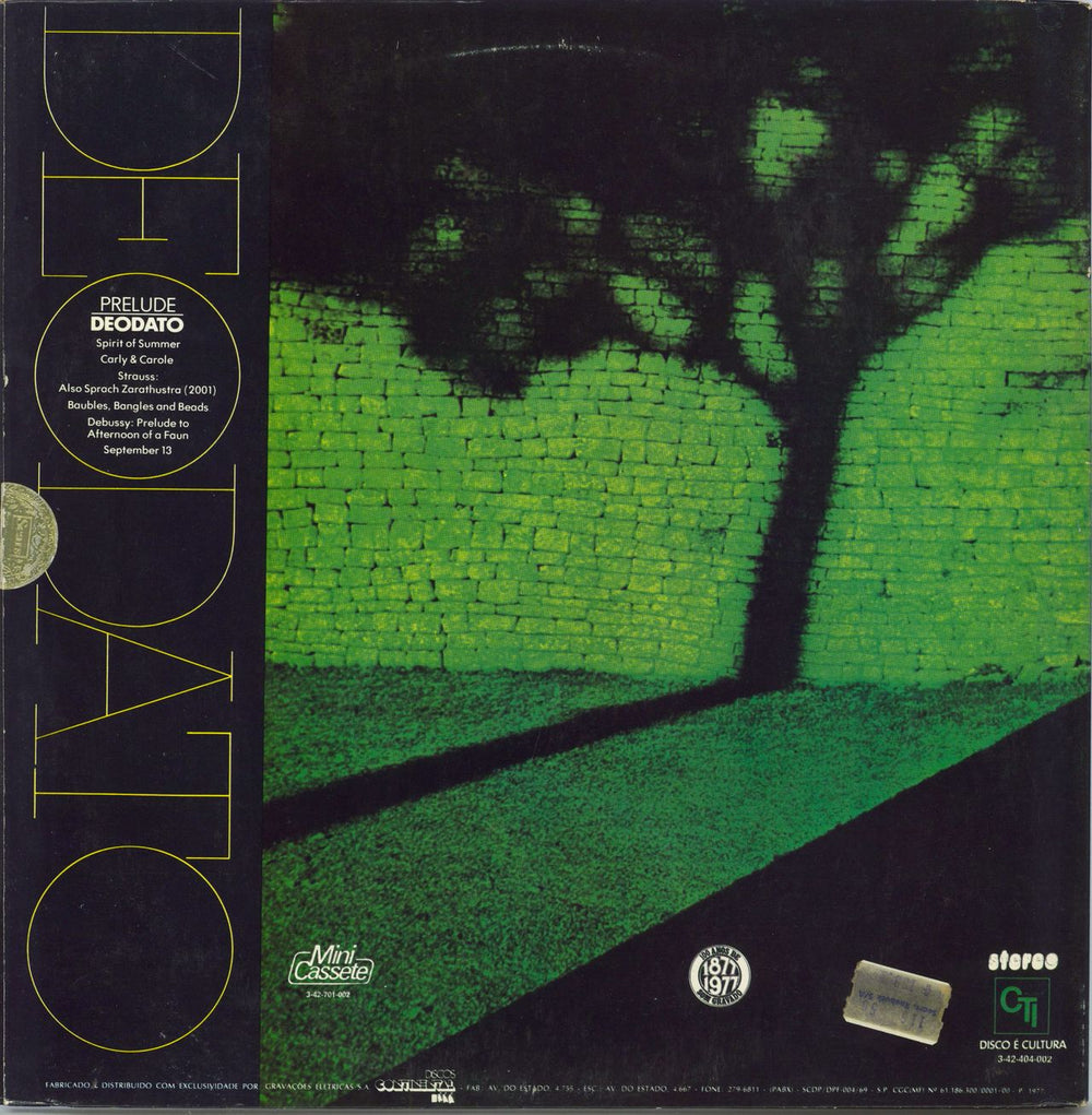 Deodato Prelude Brazilian vinyl LP album (LP record)