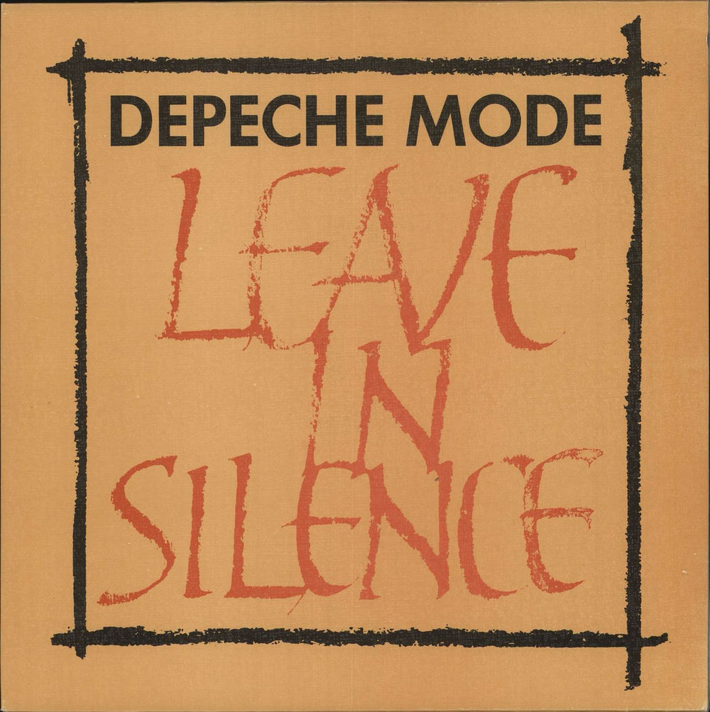 Depeche Mode Leave In Silence - Textured Sleeve UK 12" vinyl single (12 inch record / Maxi-single) 12BONG1