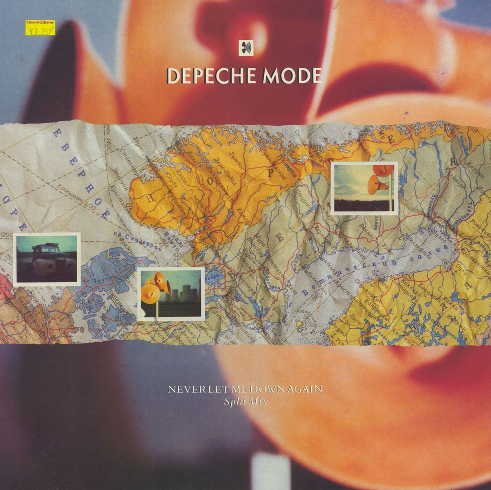 Depeche Mode Never Let Me Down Again (Split Mix) + Insert UK 12" vinyl single (12 inch record / Maxi-single) 12BONG14