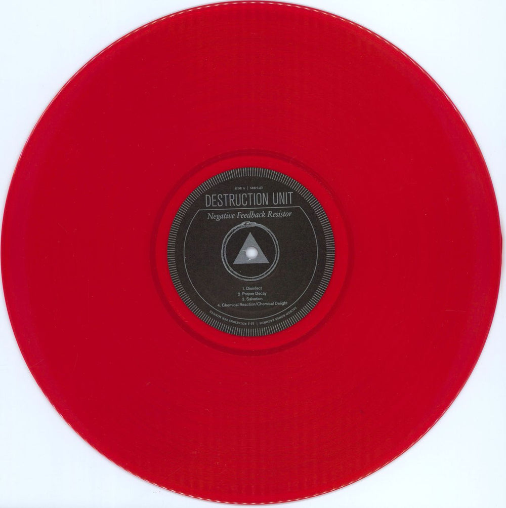 Destruction Unit Negative Feedback Resistor - Red vinyl US vinyl LP album (LP record) 3E8LPNE768215