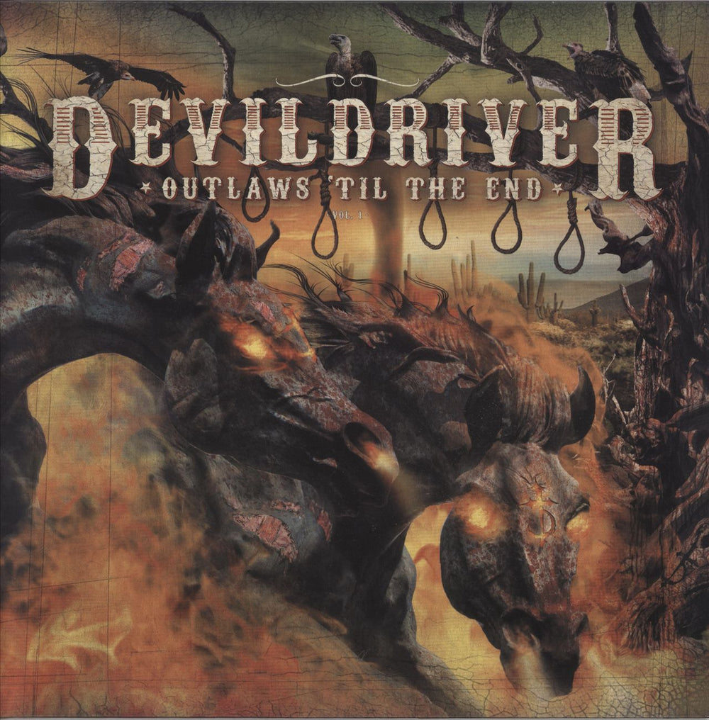 DevilDriver Outlaws 'Til The End, Vol. 1 UK vinyl LP album (LP record) NPR733VINYL