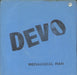 Devo Mechanical Man - Blue cover UK 7" vinyl single (7 inch record / 45) NICE1