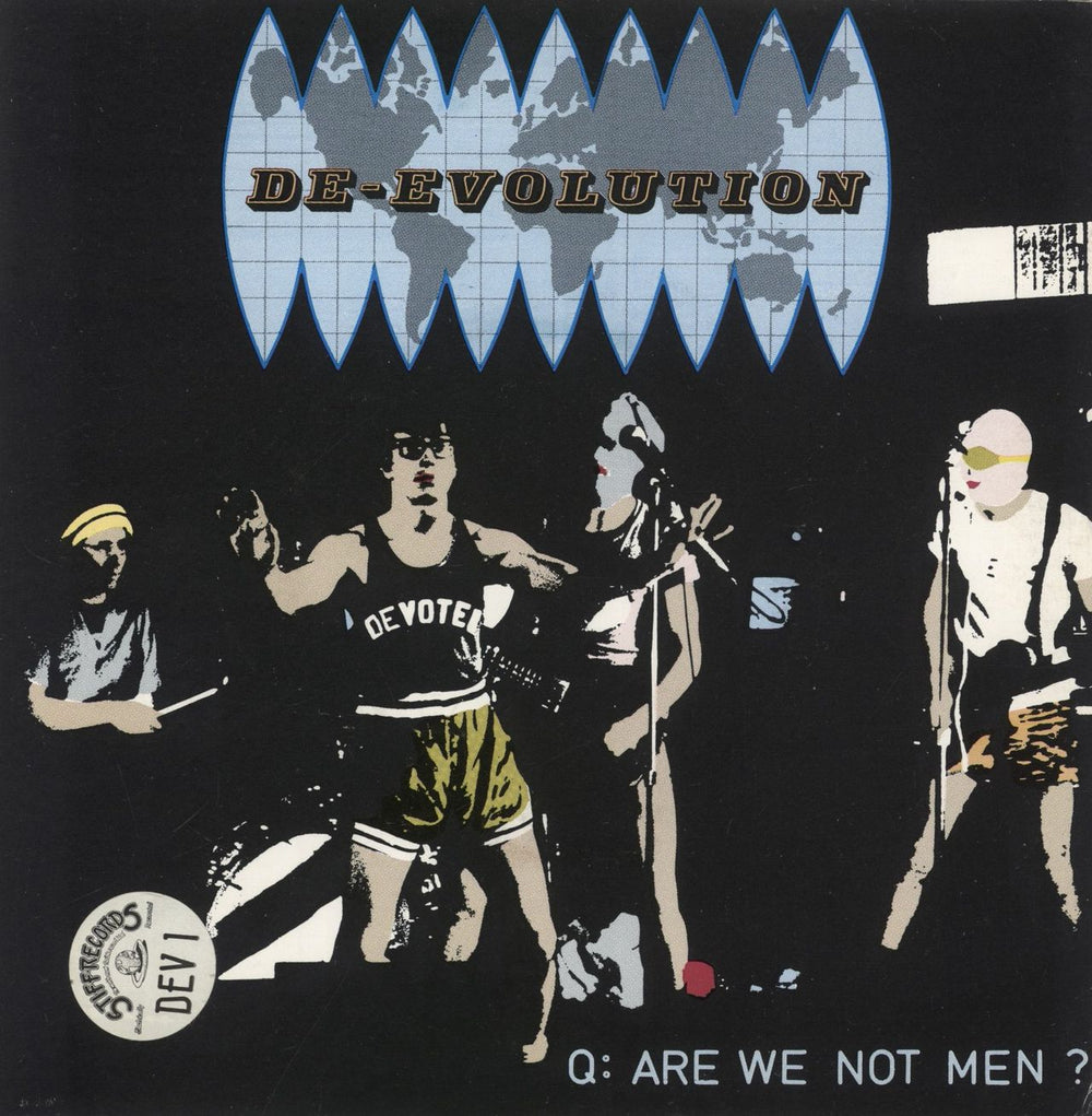 Devo Mongoloid - Blue Print US 7" vinyl single (7 inch record / 45) 7033-14