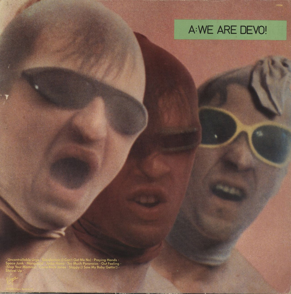 Devo Q: Are We Not Men? A: We Are Devo! - Red Vinyl UK vinyl LP album (LP record)