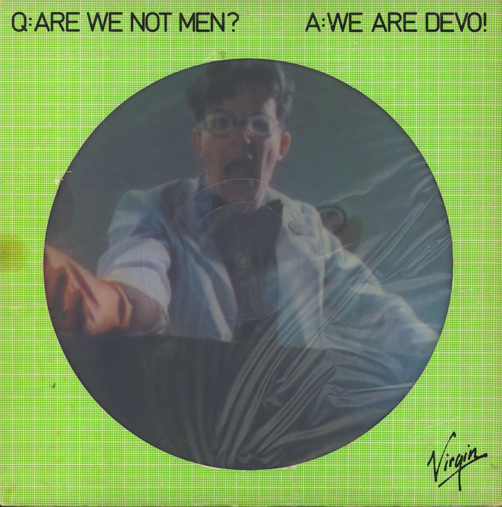 Devo Q:Are We Not Men? A: We Are Devo! UK picture disc LP (vinyl picture disc album) VP2106