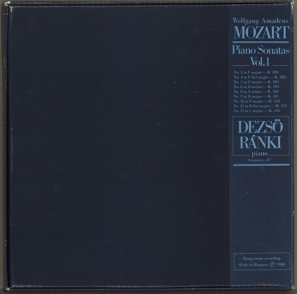 Dezsö Ránki Mozart: Piano Sonatas Vol. 1 Hungarian Vinyl Box Set QJ-VXMO695701