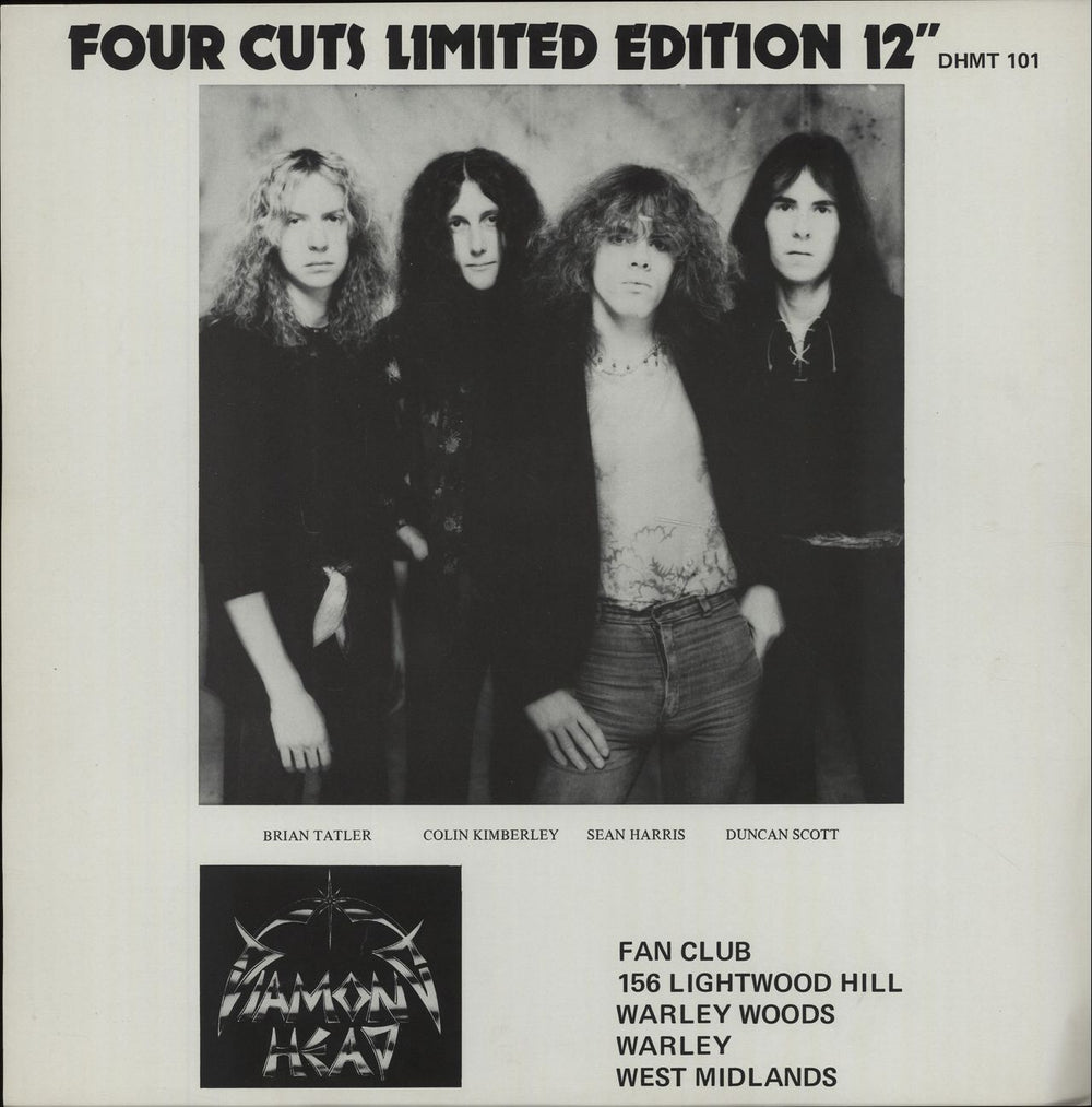 Diamond Head Four Cuts + Insert - EX UK 12" vinyl single (12 inch record / Maxi-single)