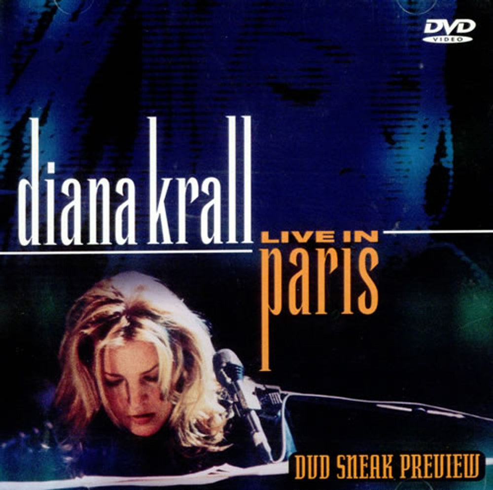 Diana Krall Live In Paris US Promo DVD EE-19012-ADV