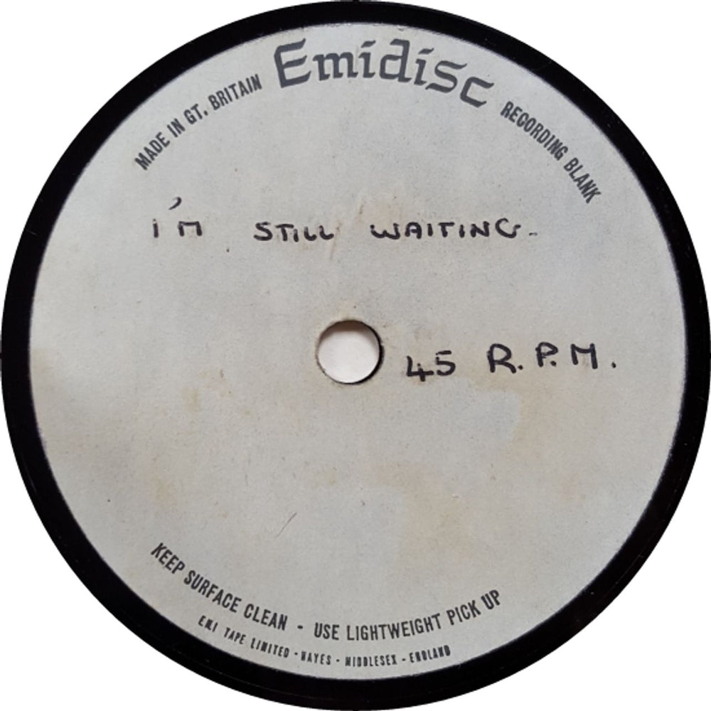 Diana Ross I'm Still Waiting UK acetate ACETATE