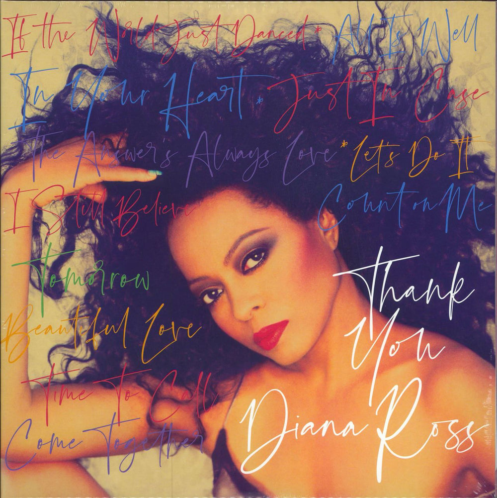 Diana Ross Thank You - Pink Marbled Vinyl - Sealed UK 2-LP vinyl record set (Double LP Album) 3808084