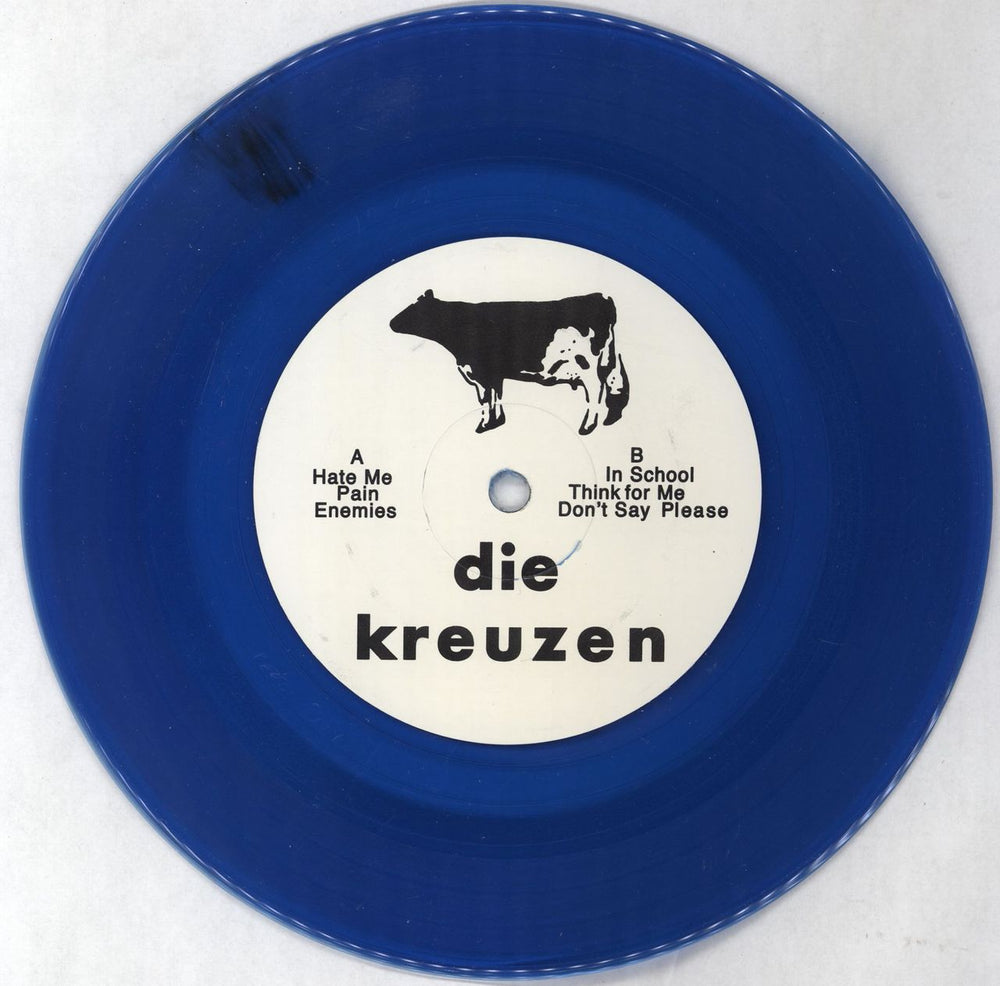 Die Kreuzen Cows And Beer - RSD14 - Blue Vinyl US 7" vinyl single (7 inch record / 45) 28S07CO765806