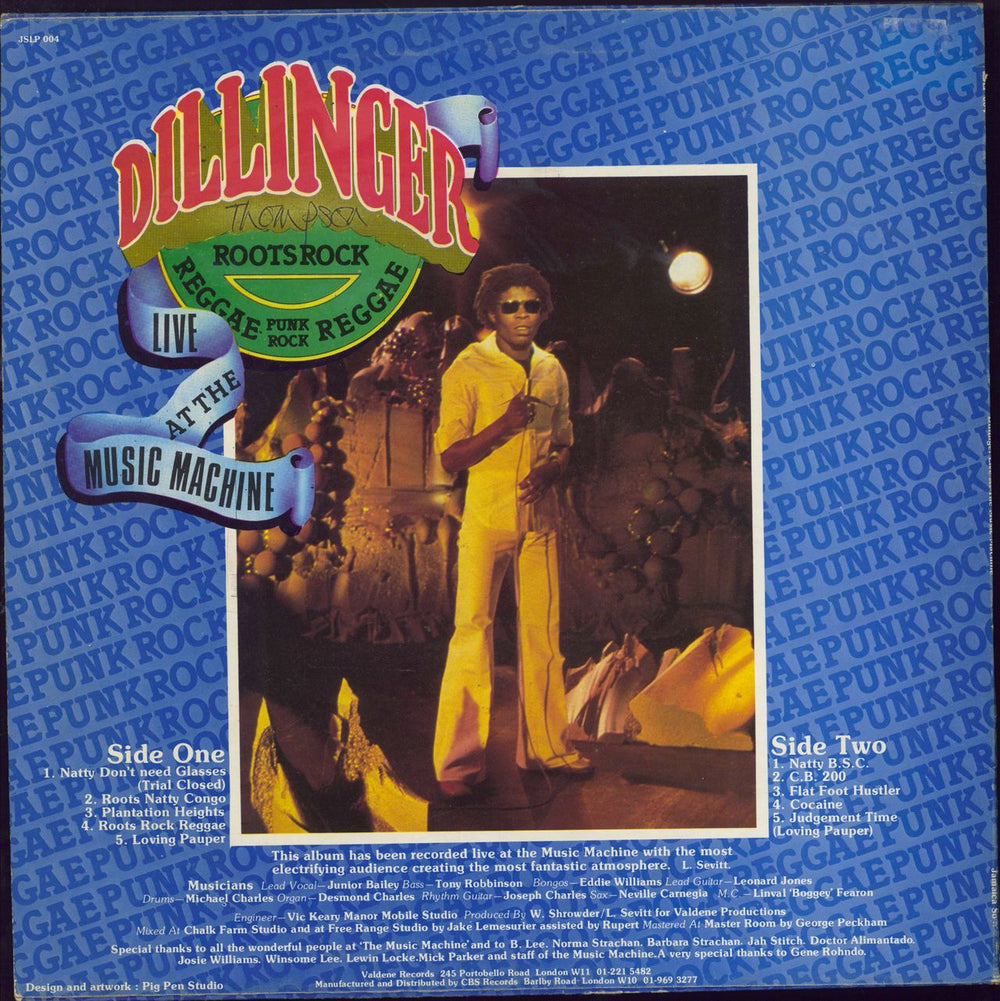 Dillinger Live At The Music Machine UK vinyl LP album (LP record)