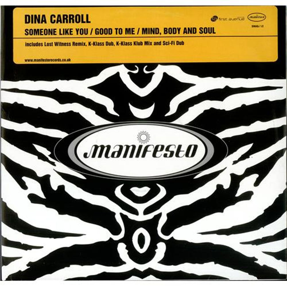 Dina Carroll Someone Like You UK Promo 12" vinyl single (12 inch record / Maxi-single) DINADJ1/2