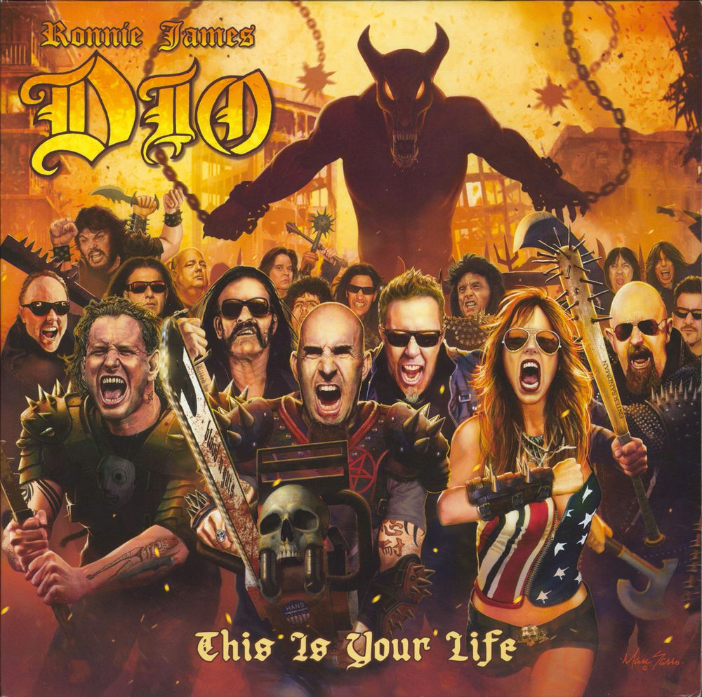 Dio Ronnie James Dio: This Is Your Life - Red Vinyl UK 2-LP vinyl record set (Double LP Album) 8122-79588-7