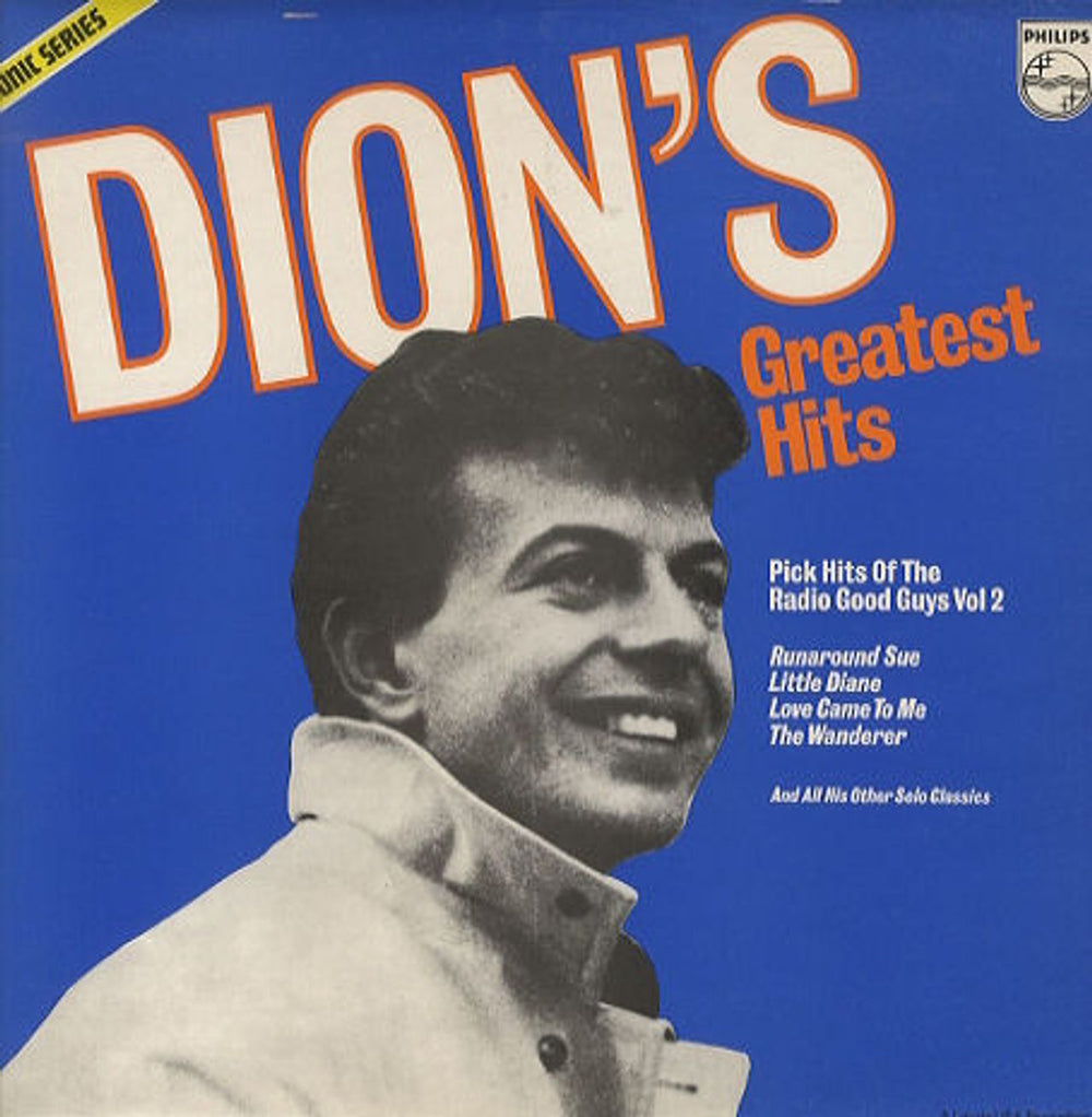 Dion Greatest Hits UK vinyl LP album (LP record) SON004