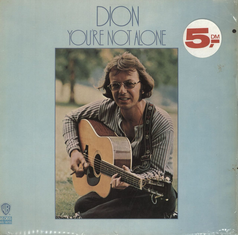 Dion You're Not Alone + Shrink German vinyl LP album (LP record) 46065