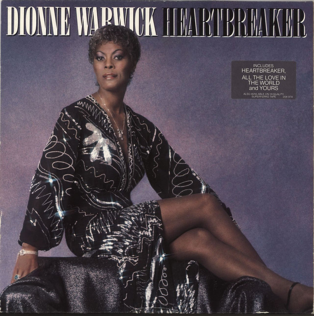 Dionne Warwick Heartbreaker - Stickered Sleeve German vinyl LP album (LP record) 204974